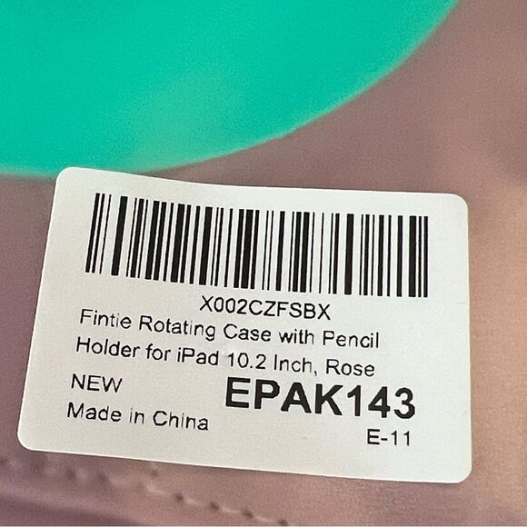 Ipad Rotating Case with Pencil Holder for 10.2 Inch Ipad Rose New - Picture 11 of 12